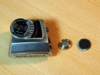 Miranda TTL meter, battery/adapter and battery cover